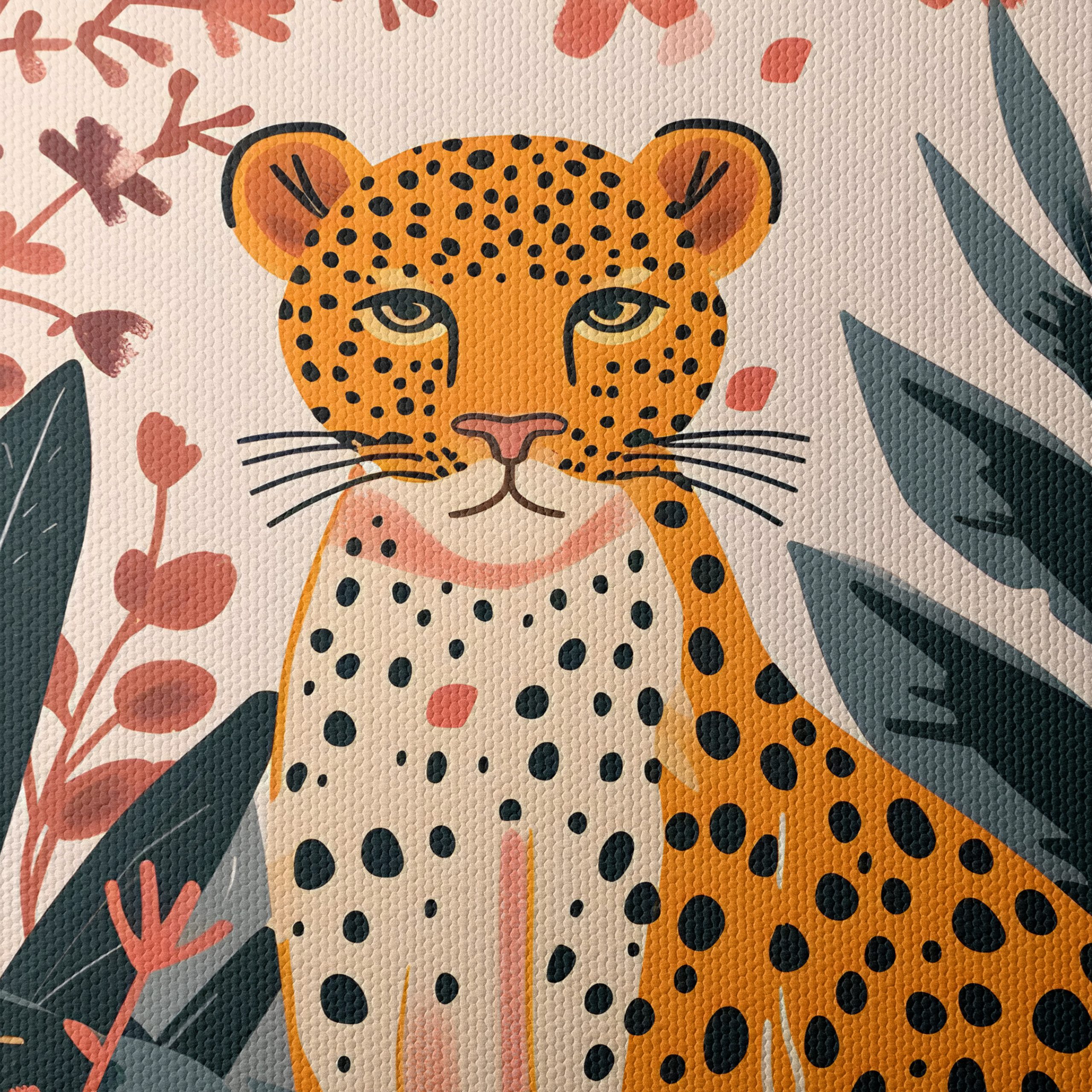 Stylized Leopard in Tropical Foliage - Image 4