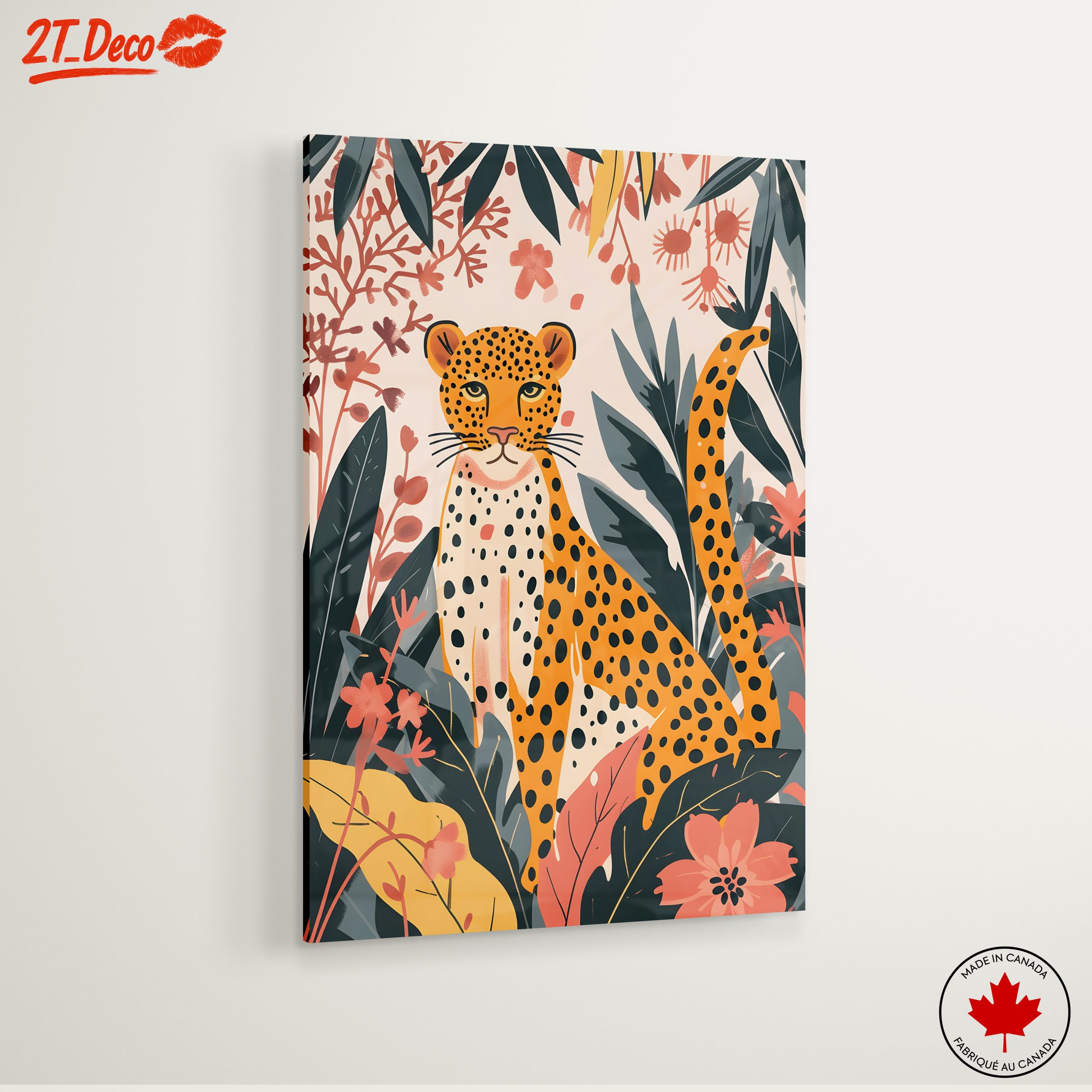 Stylized Leopard in Tropical Foliage - Image 6