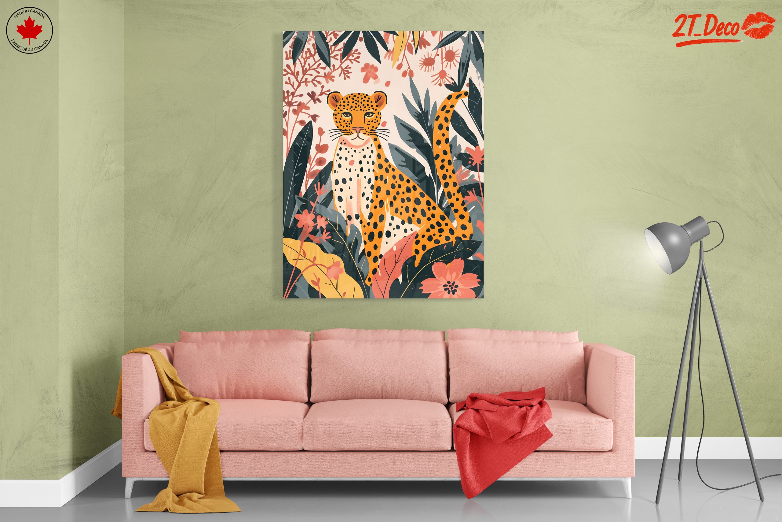Stylized Leopard in Tropical Foliage - Image 7