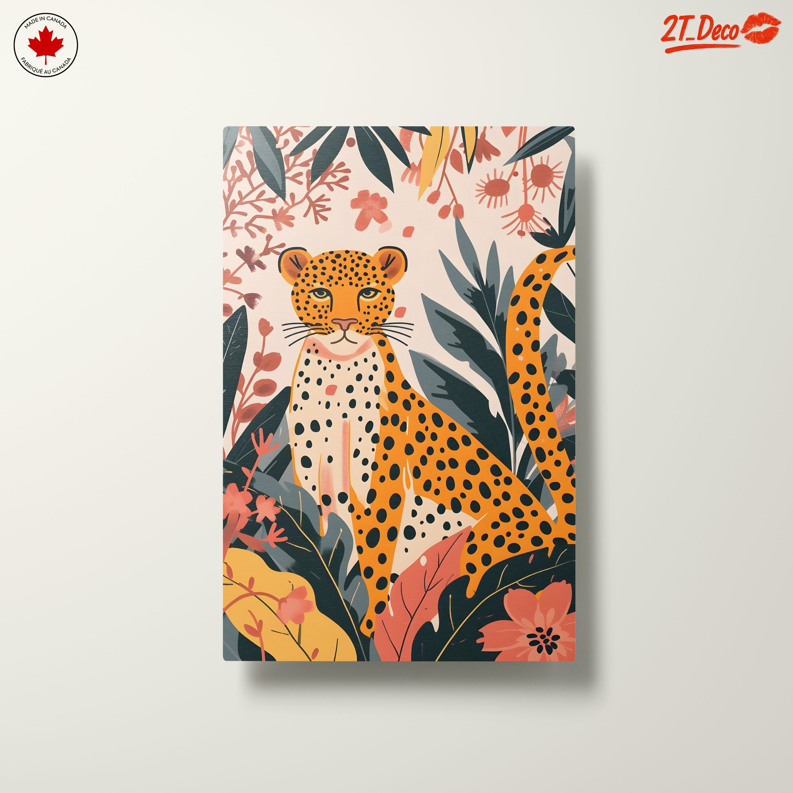Stylized Leopard in Tropical Foliage - Image 10