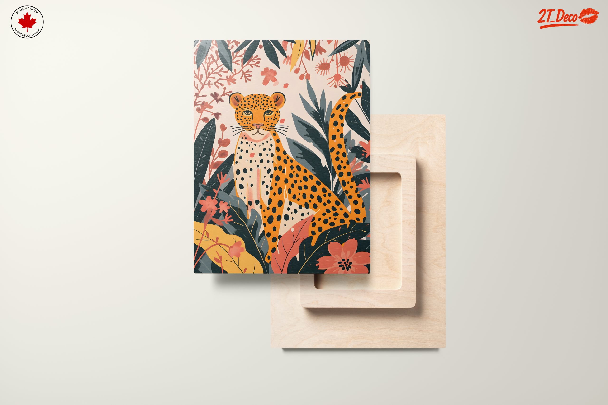 Stylized Leopard in Tropical Foliage - Image 11