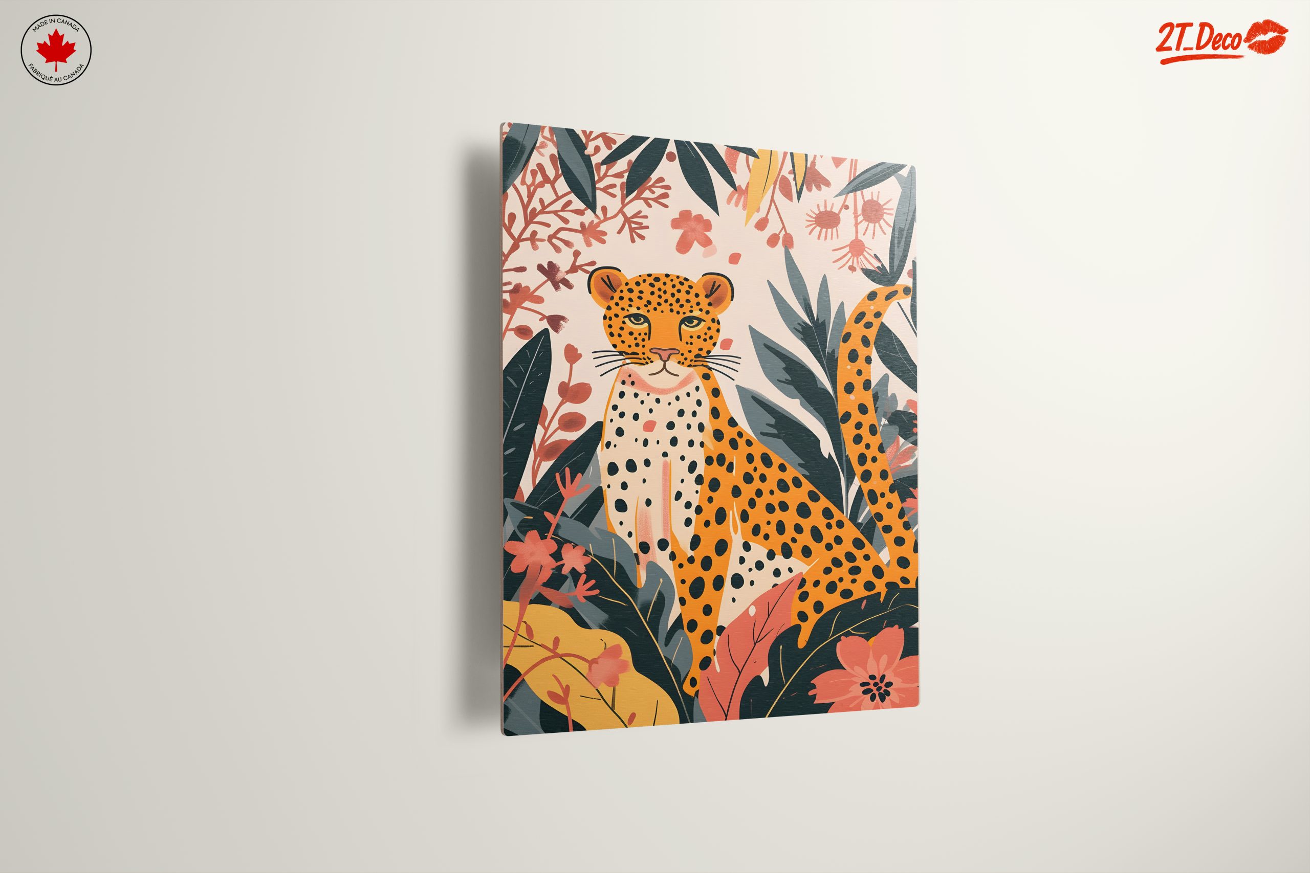 Stylized Leopard in Tropical Foliage - Image 13