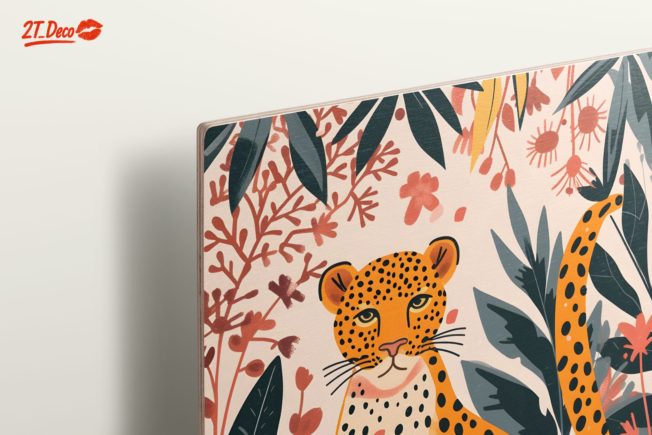 Stylized Leopard in Tropical Foliage - Image 15
