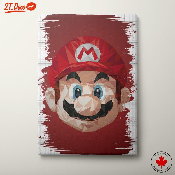 Polygonal Mario Character Art