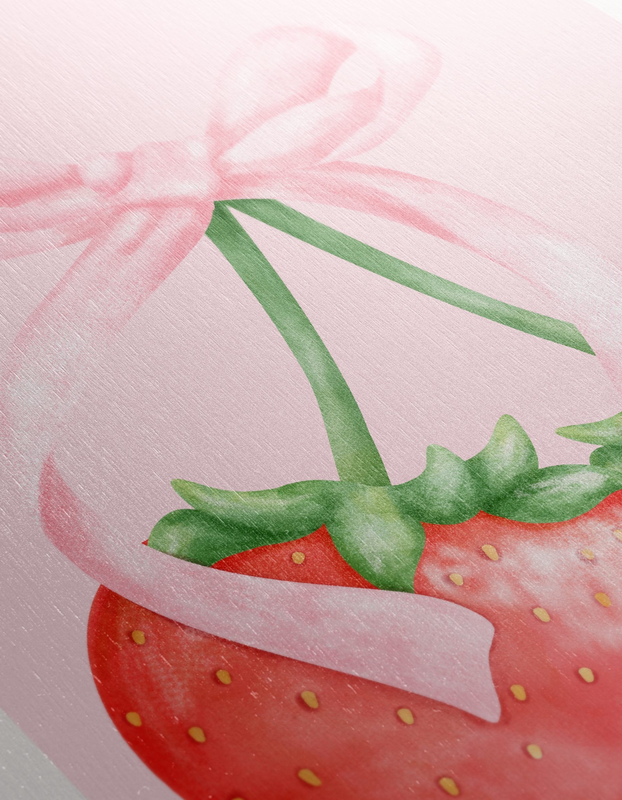 Strawberries Tied with Pink Bow Art - Image 12