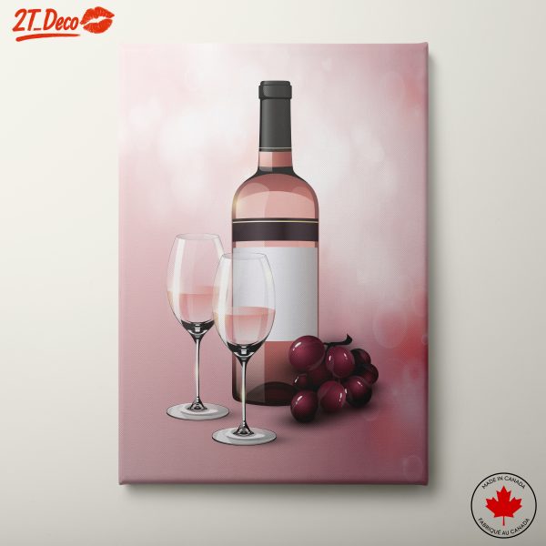 Elegant Wine and Grapes Art for Home