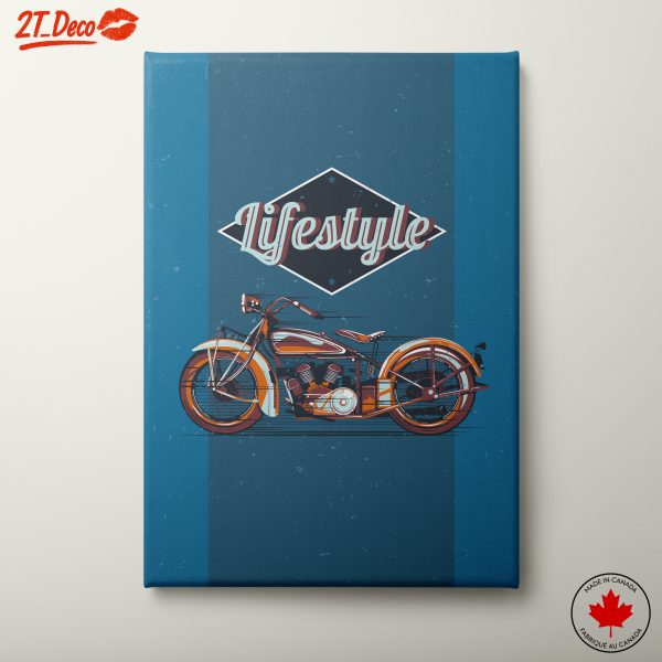 Vintage Motorcycle Lifestyle Artwork
