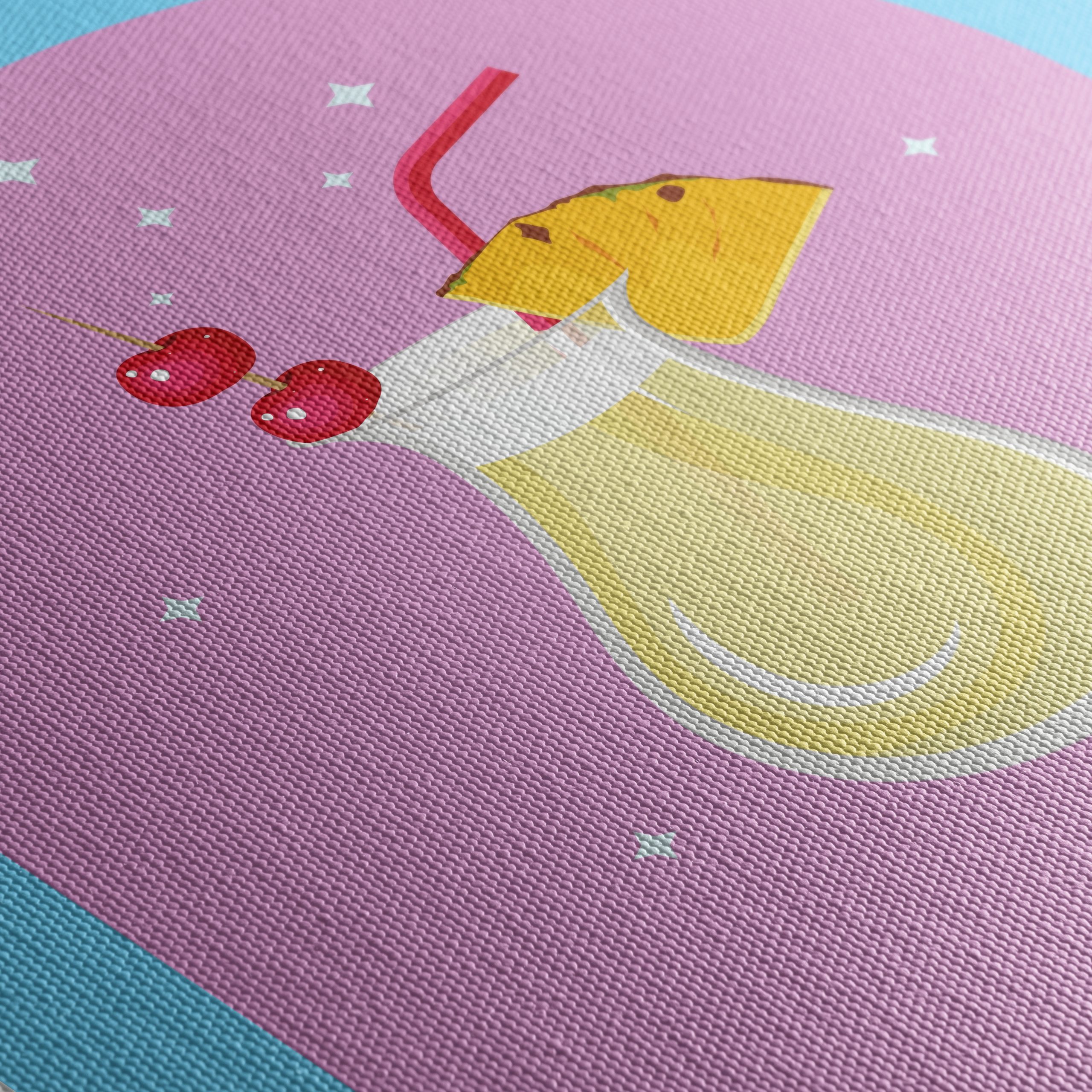 Stylized Piña Colada Drink Art - Image 5