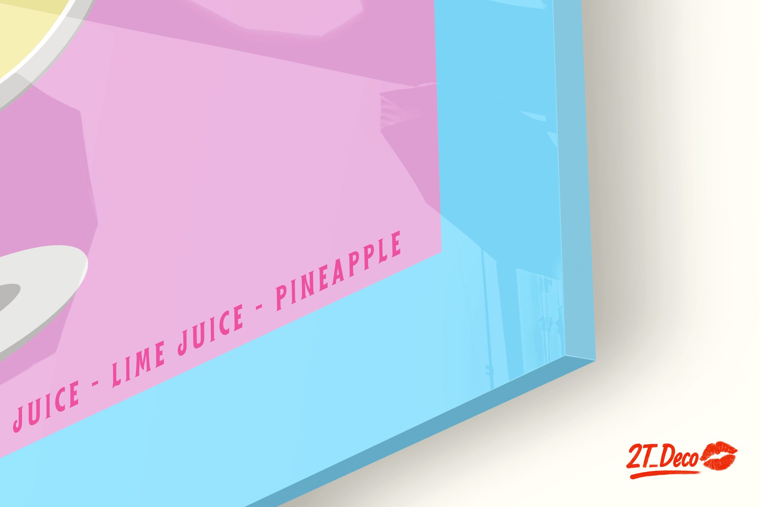 Stylized Piña Colada Drink Art - Image 9