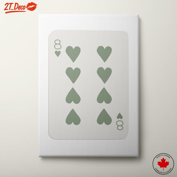 Eight of Hearts Card Illustration