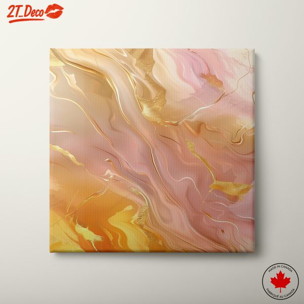 Warm Abstract Swirls Art