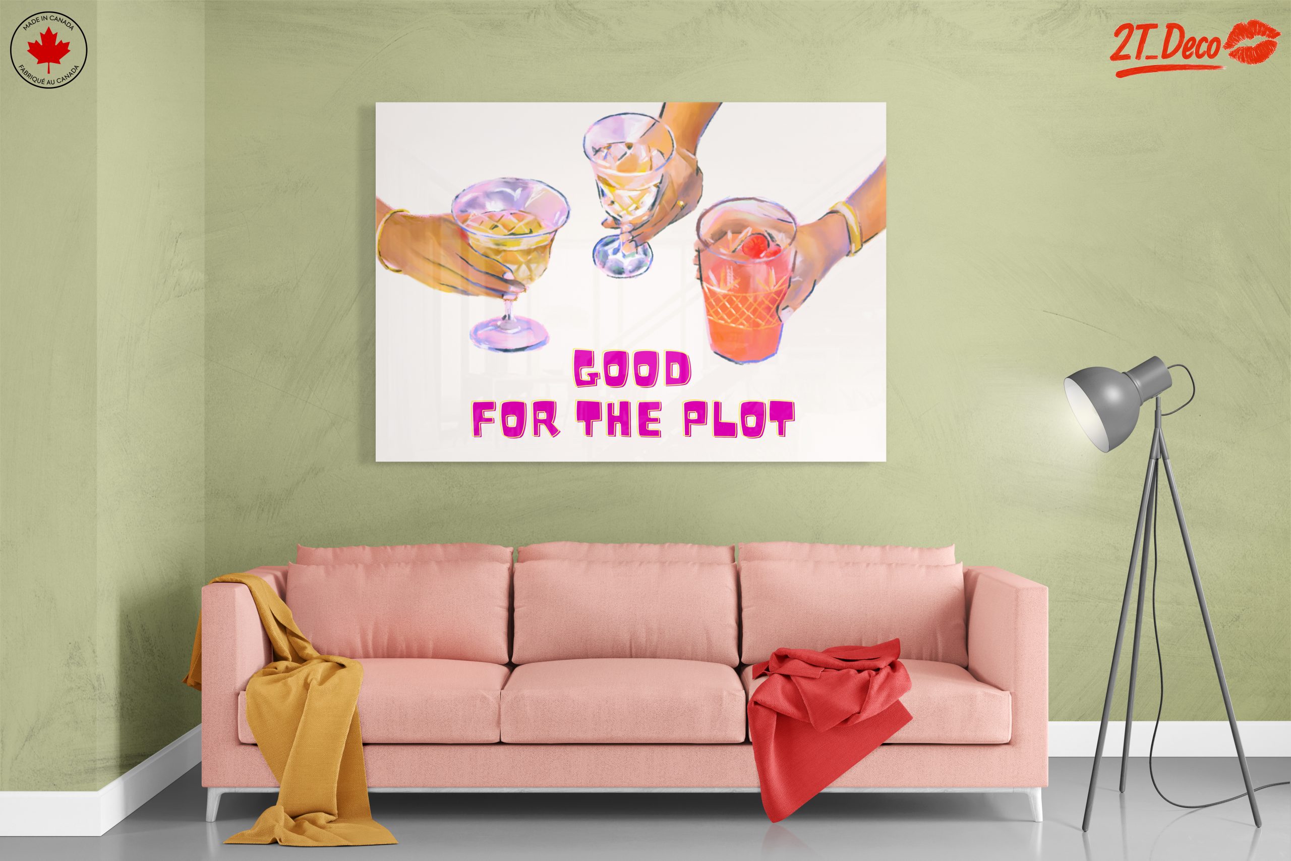 Colorful Cocktail Party Artwork - Image 7