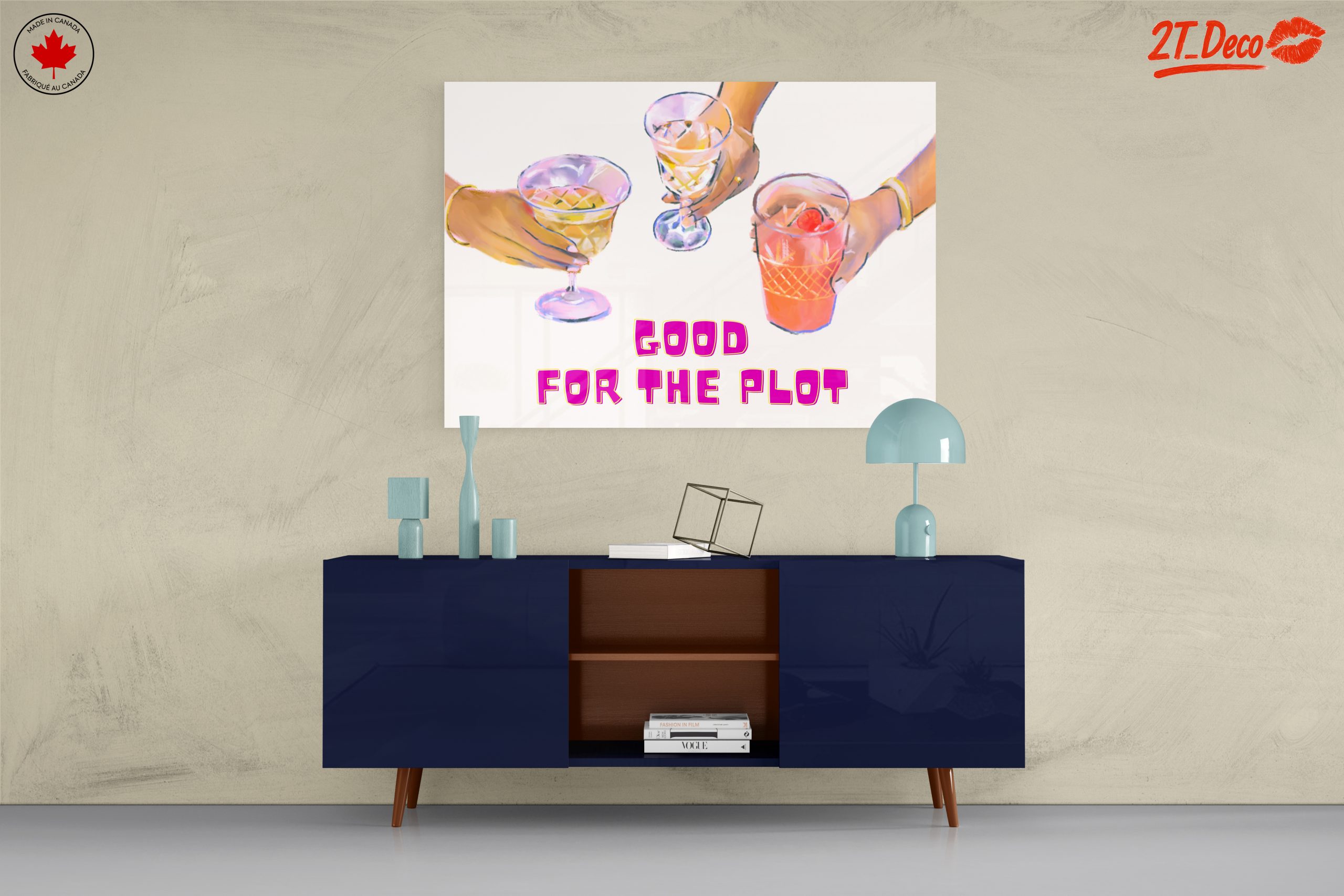 Colorful Cocktail Party Artwork - Image 8