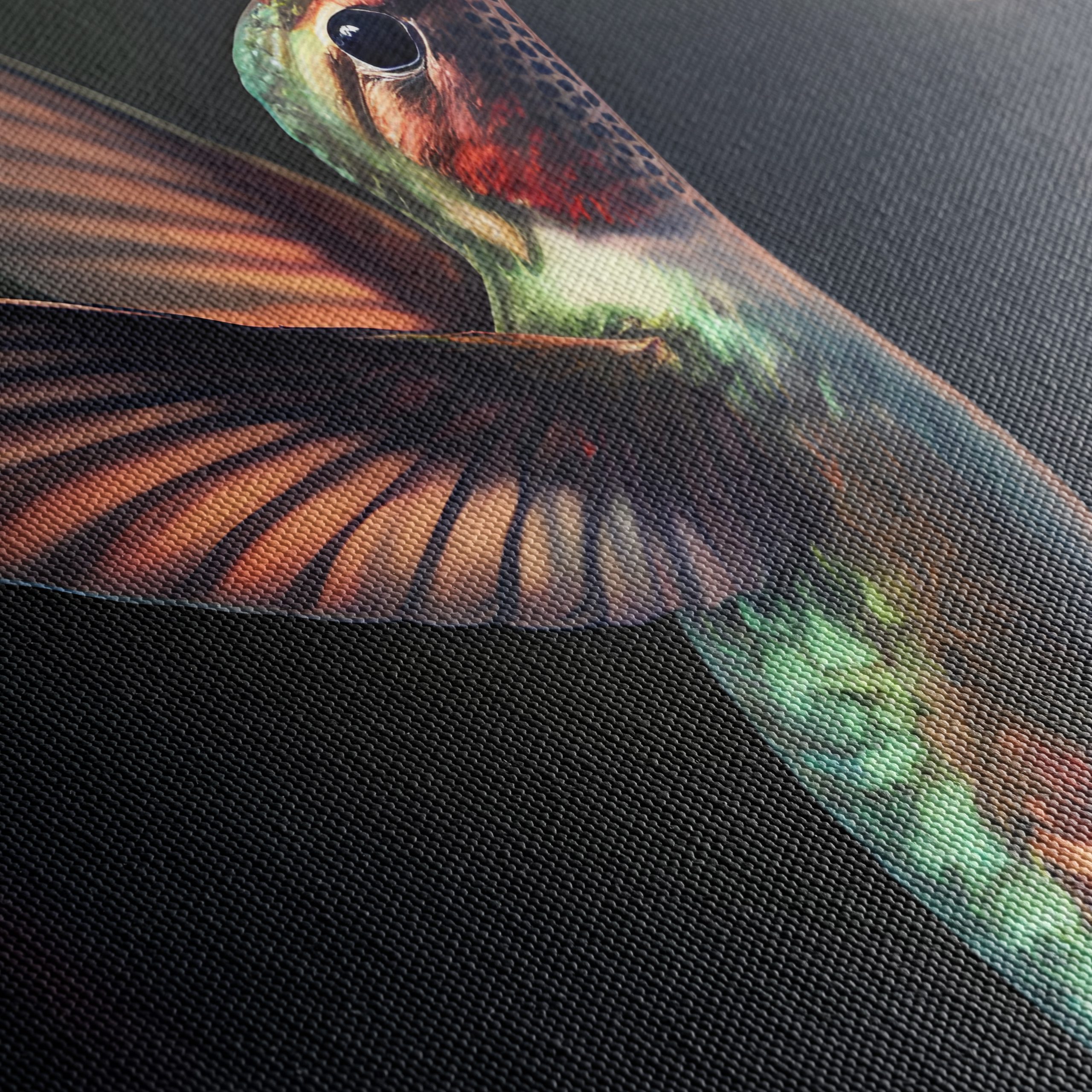 Realistic Hummingbird Near Vibrant Flowers - Image 5