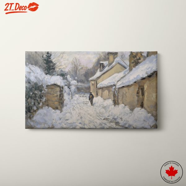Winter Landscape with Snowy Cottages
