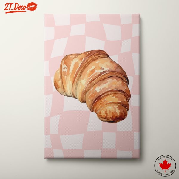 Stylized Croissant Artwork