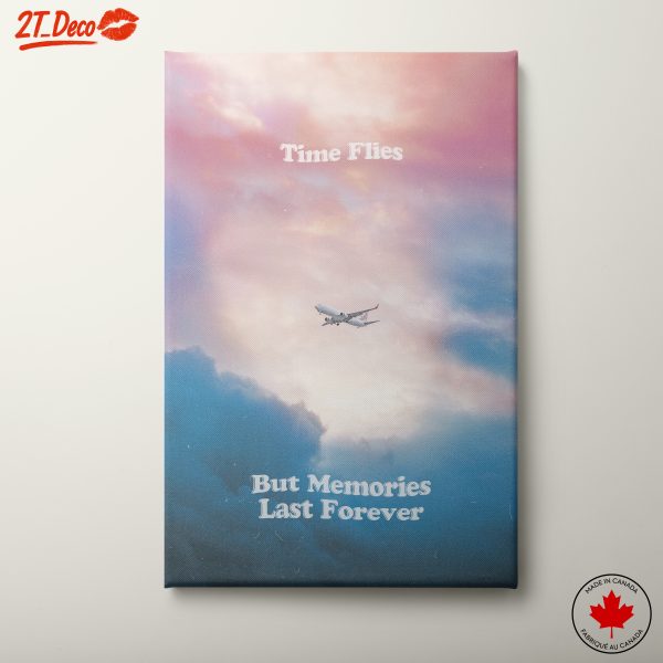 Inspirational Travel Art Piece with Airplane