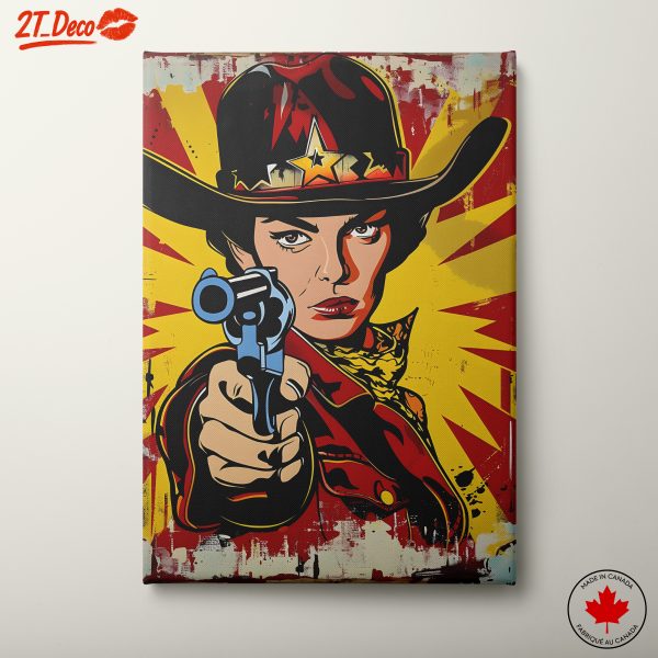 Stylized Western Female Shooter Artwork