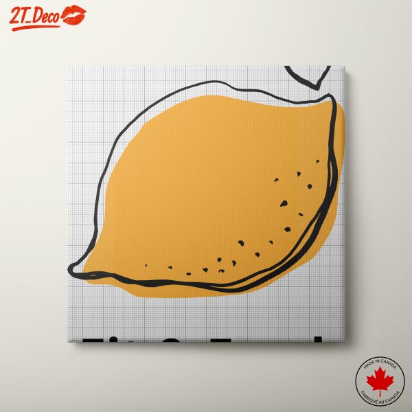 Stylized Lemon Abstract Food Art