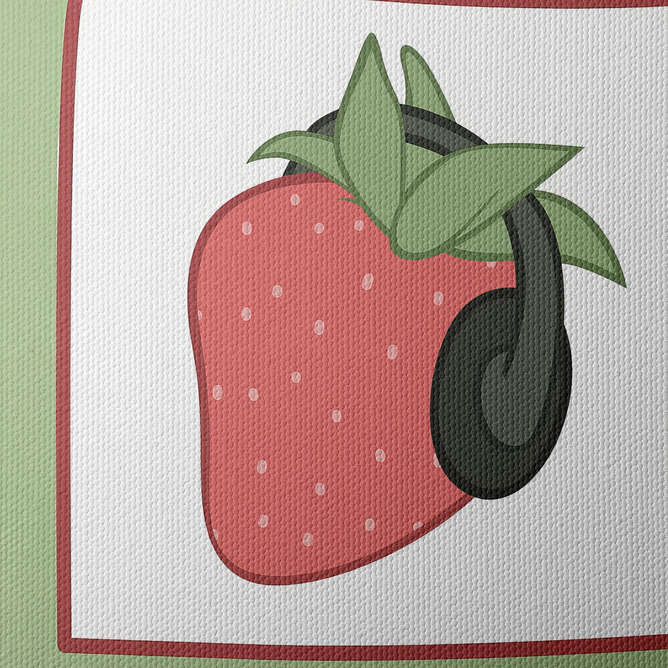 Strawberry Illustration with Headphones - Image 4