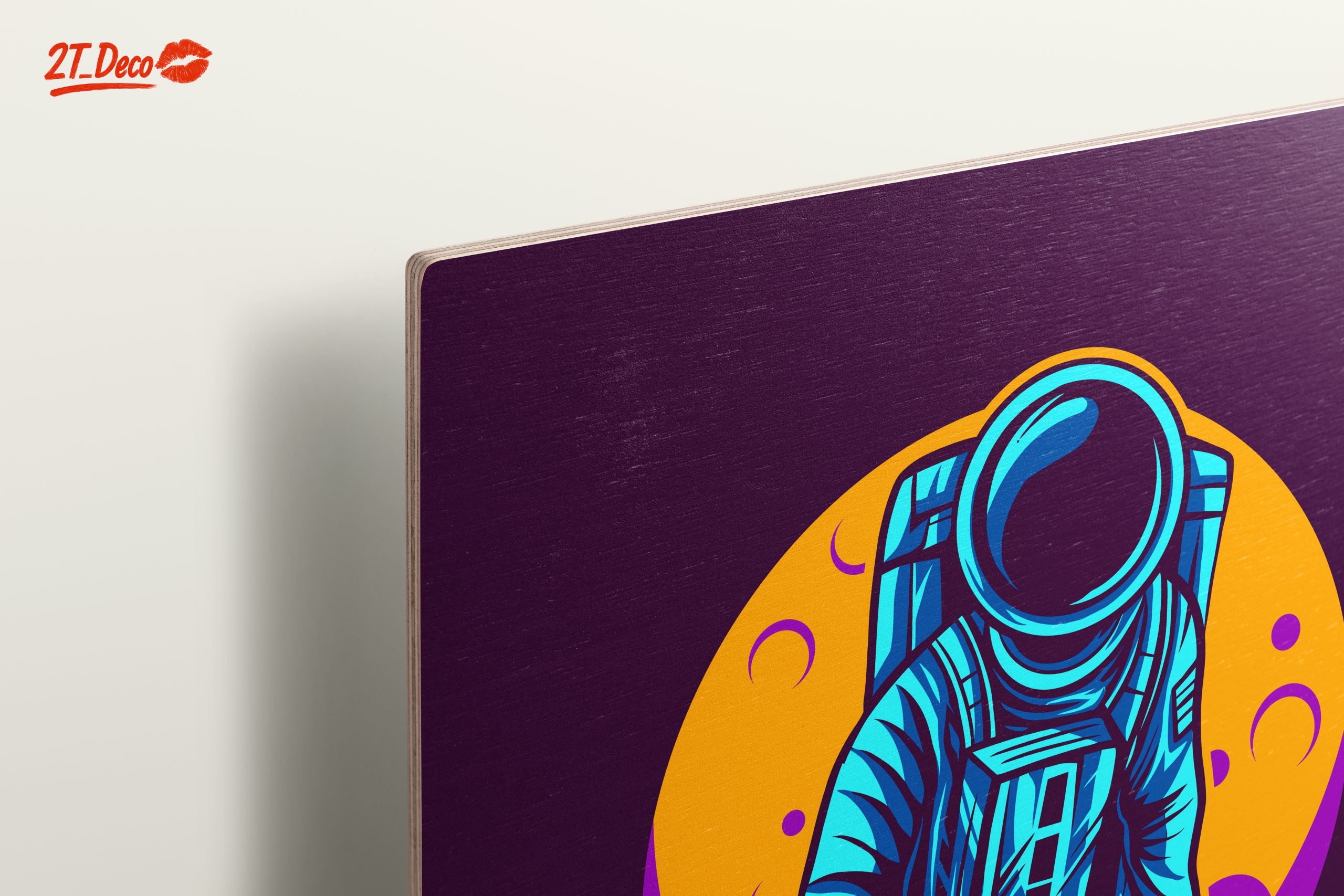 Vibrant Space Skateboarder Artwork - Image 15