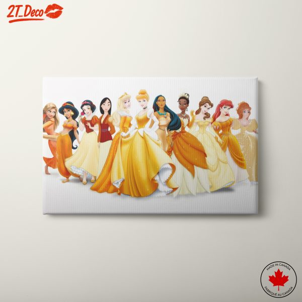 Disney Princesses in Yellow Dresses