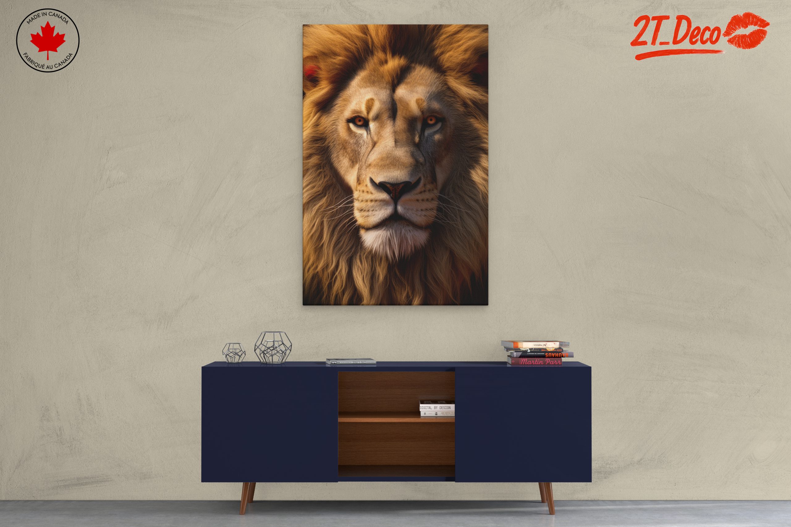 Majestic Lion Portrait for Home Decor - Image 3