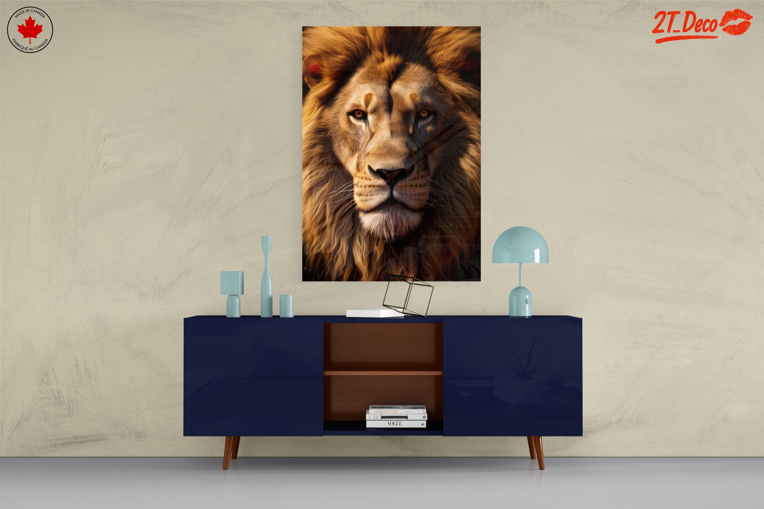 Majestic Lion Portrait for Home Decor - Image 8