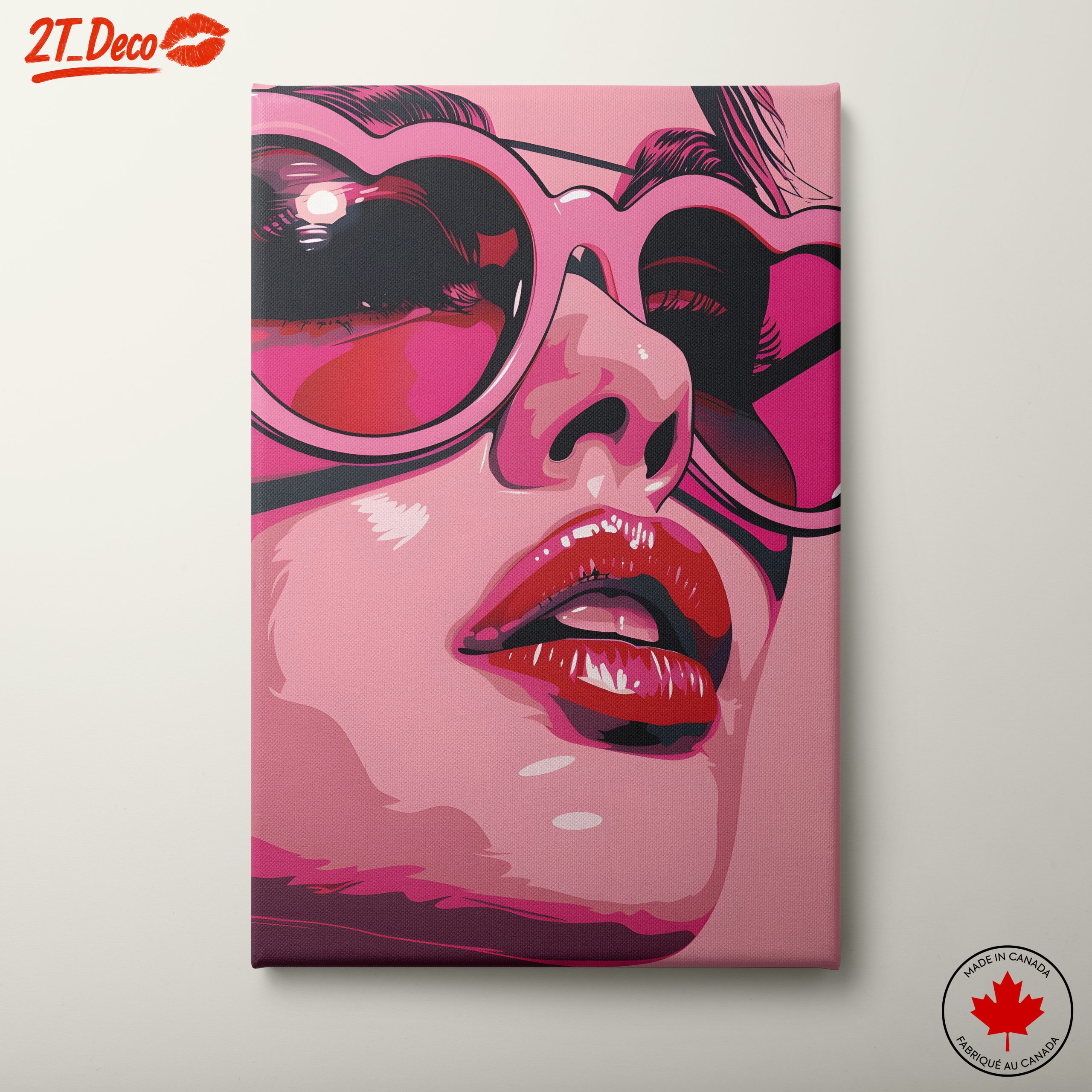 Stylish Pop Art Portrait of a Woman