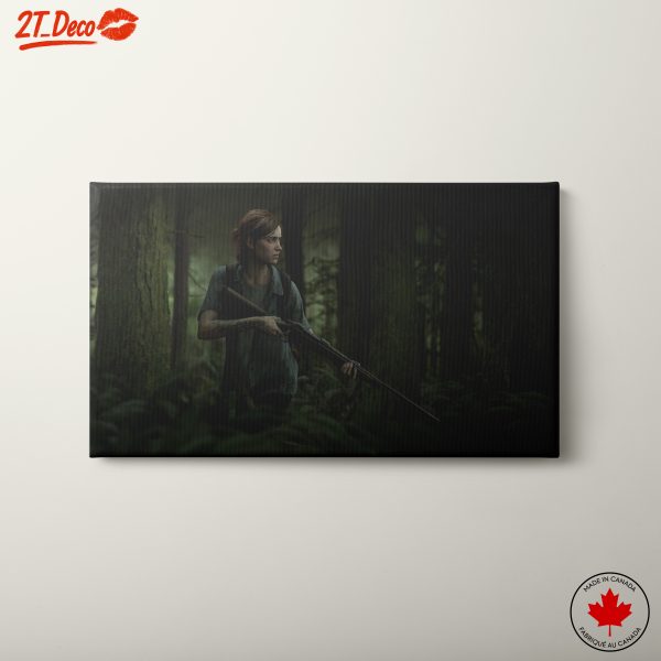 Ellie from The Last of Us in a Forest Environment