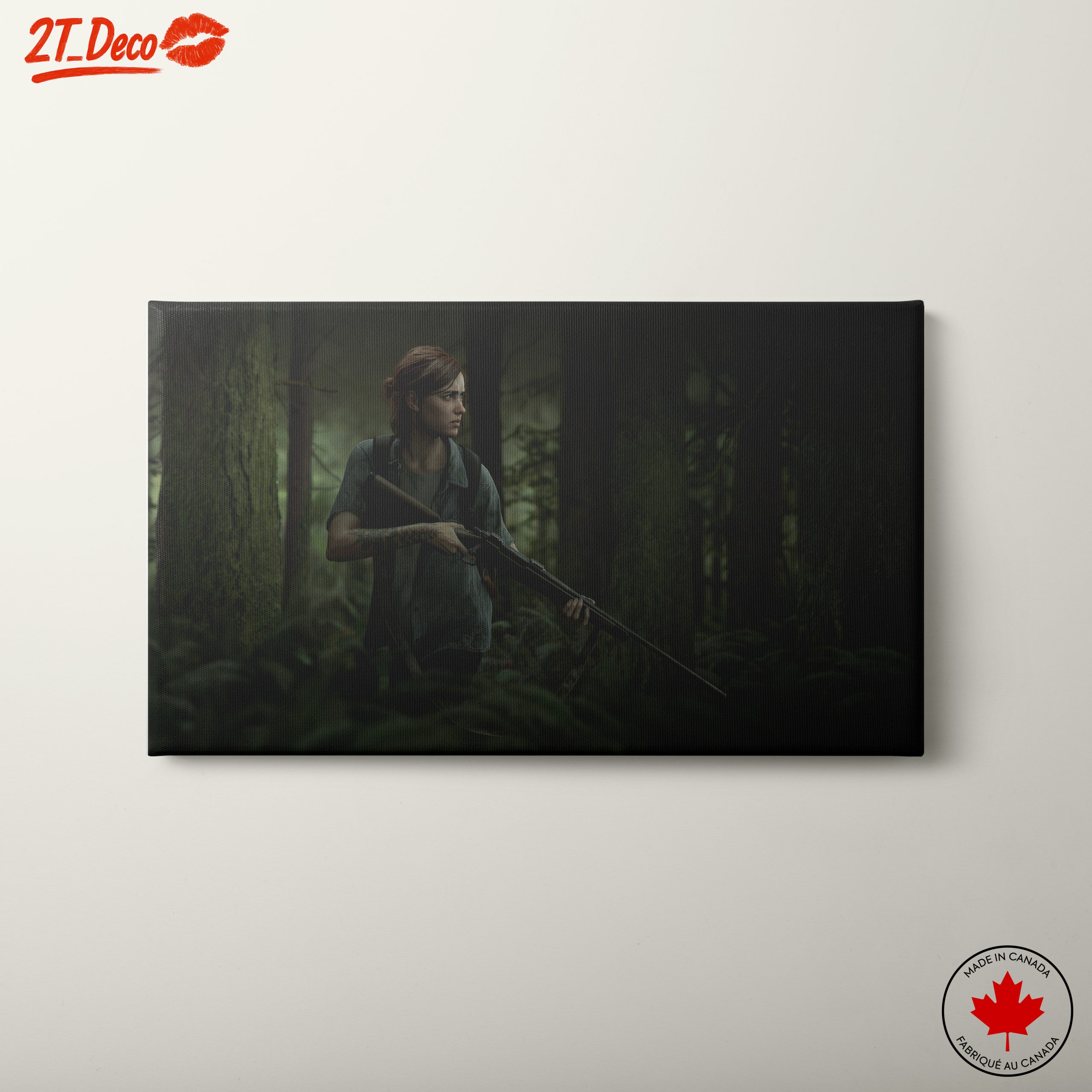 Ellie from The Last of Us in a Forest Environment