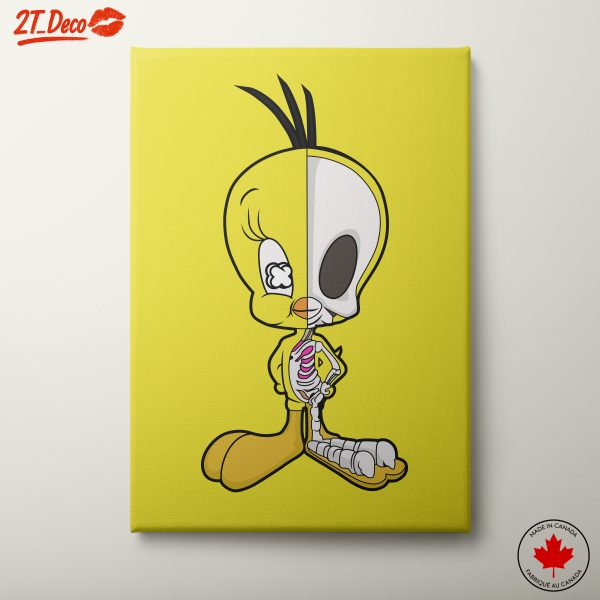Playful Cartoon Animal Skeleton Illustration