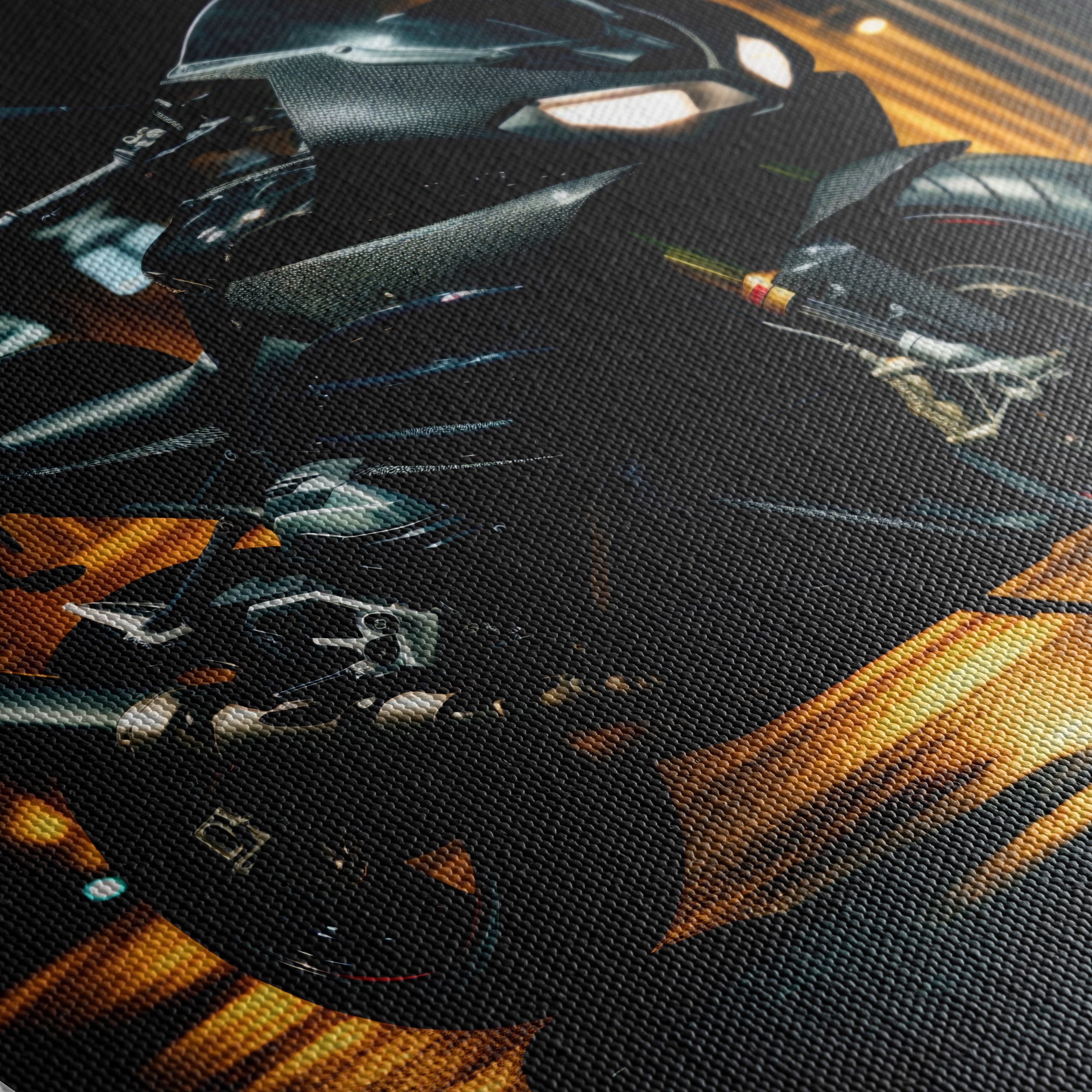 Sleek Motorcycle at Night with City Lights - Image 5