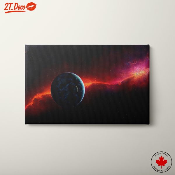 Stunning Cosmic Landscapes with Planets and Stars