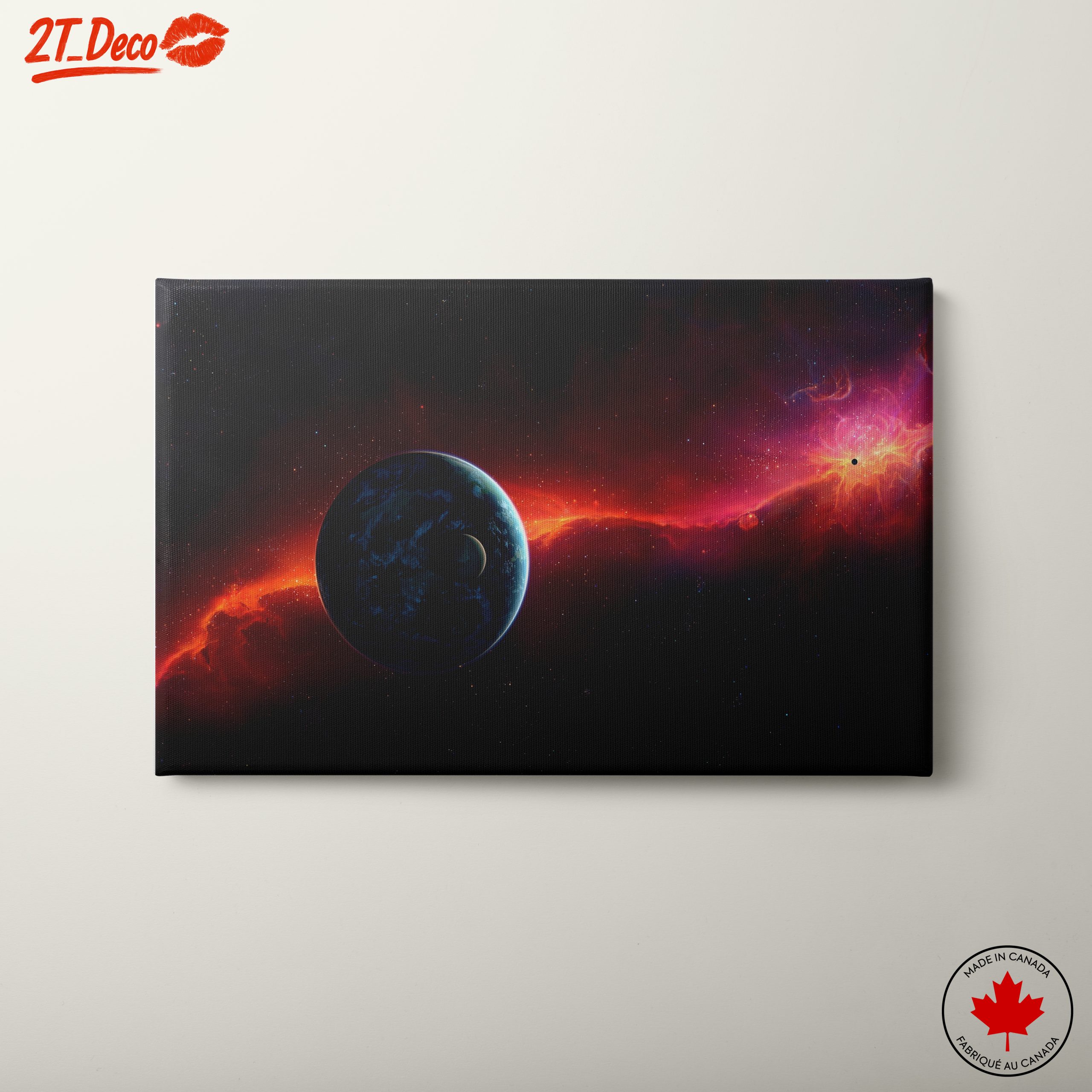 Stunning Cosmic Landscapes with Planets and Stars