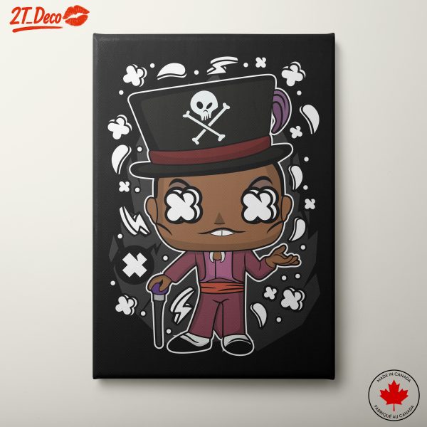 Anime Pirate Character with Skull Hat