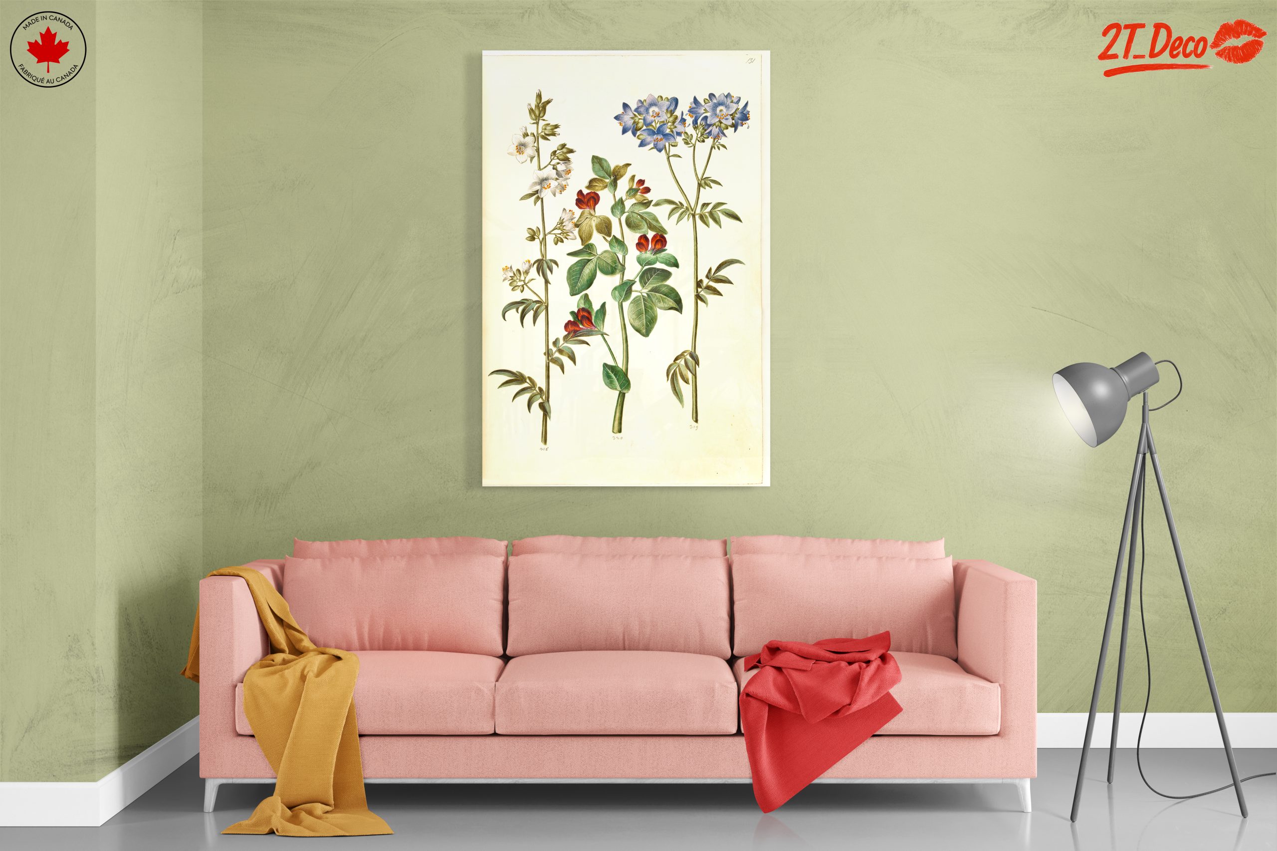 Beautiful Botanical Print of Colorful Flowers - Image 7