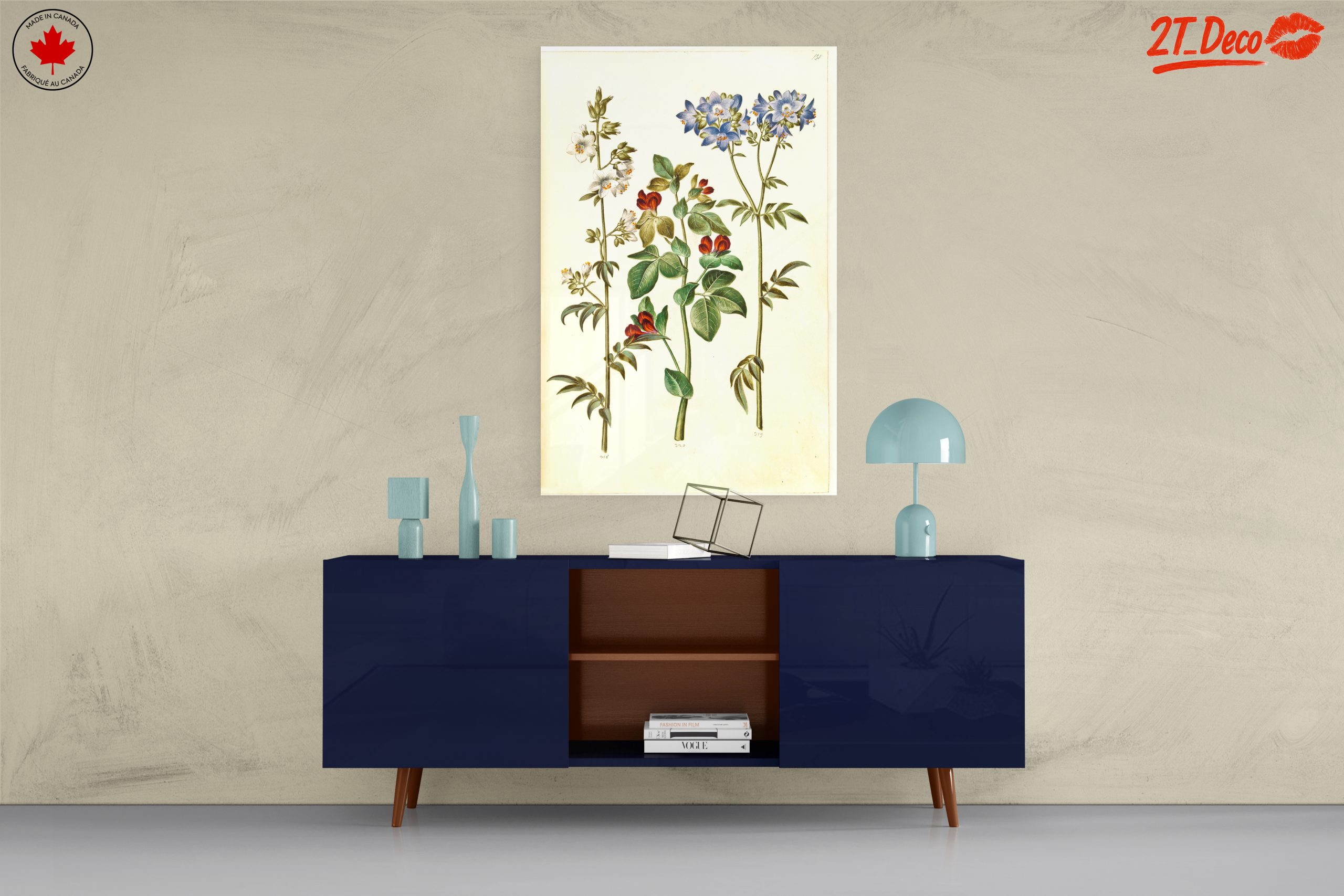 Beautiful Botanical Print of Colorful Flowers - Image 8