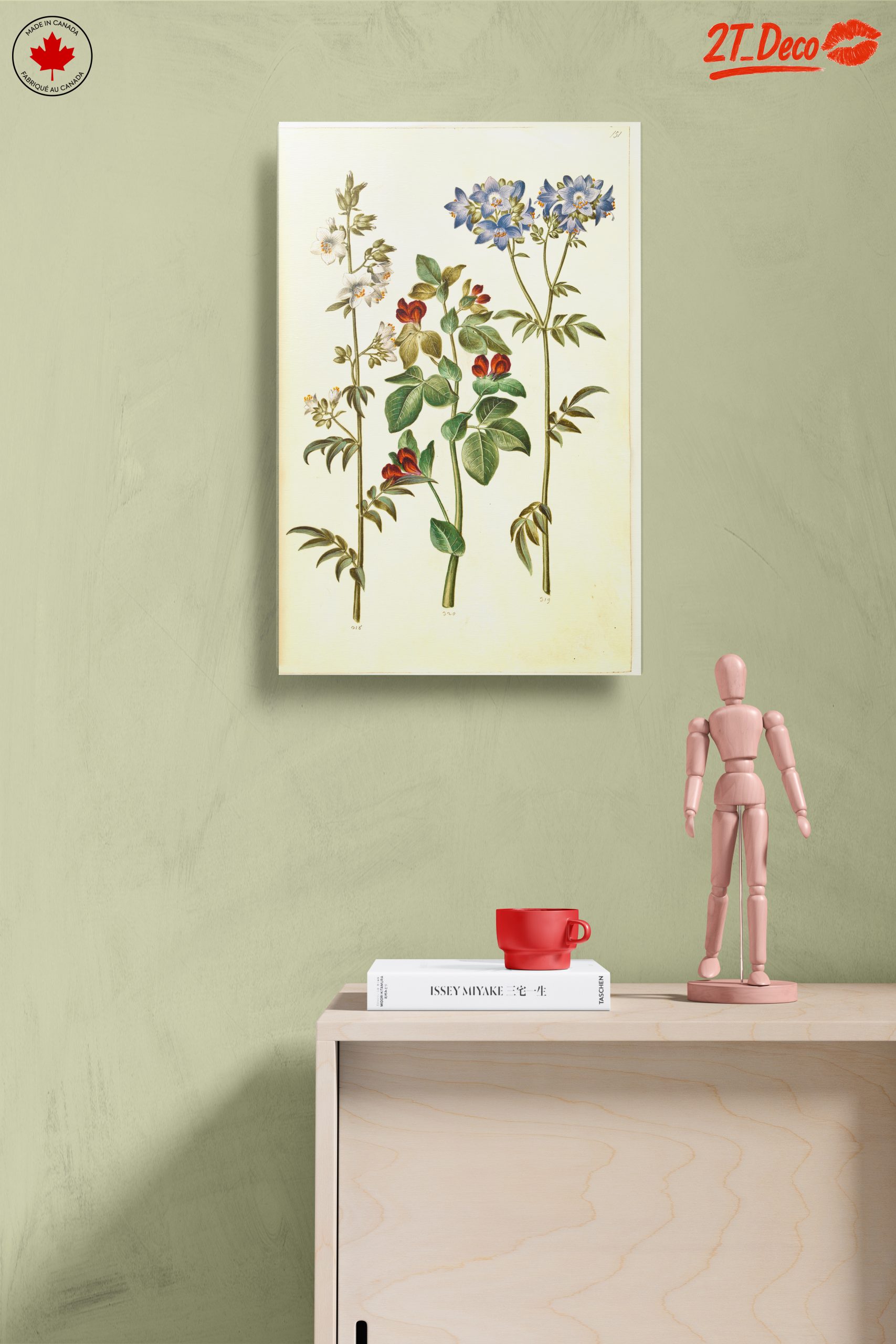 Beautiful Botanical Print of Colorful Flowers - Image 14