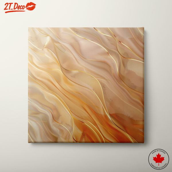 Elegant Abstract Waves in Warm Tones