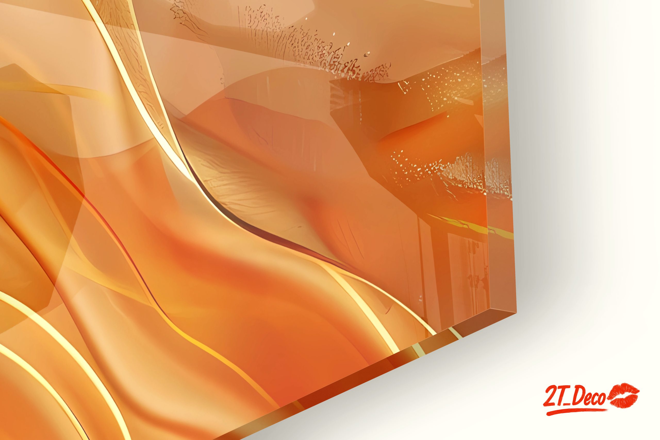 Elegant Abstract Waves in Warm Tones - Image 9