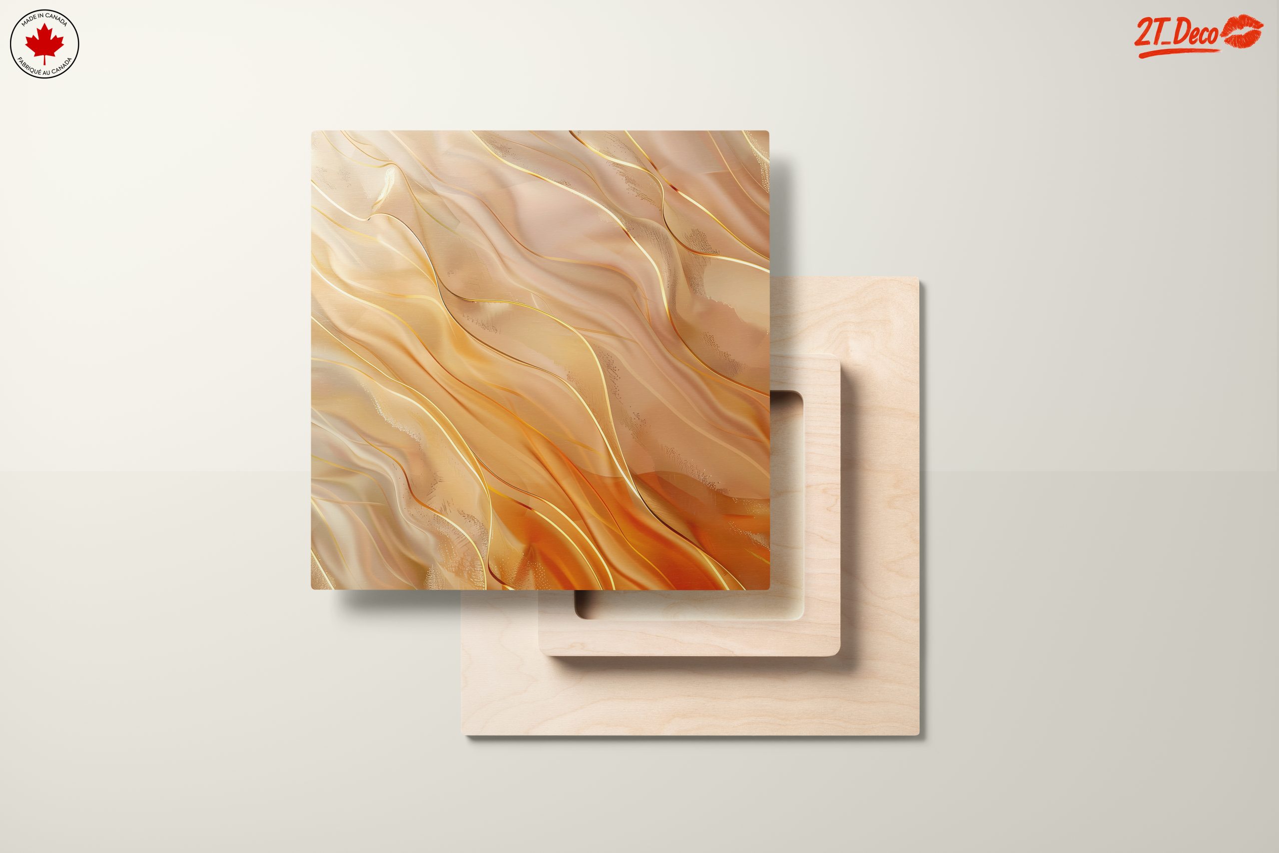 Elegant Abstract Waves in Warm Tones - Image 11