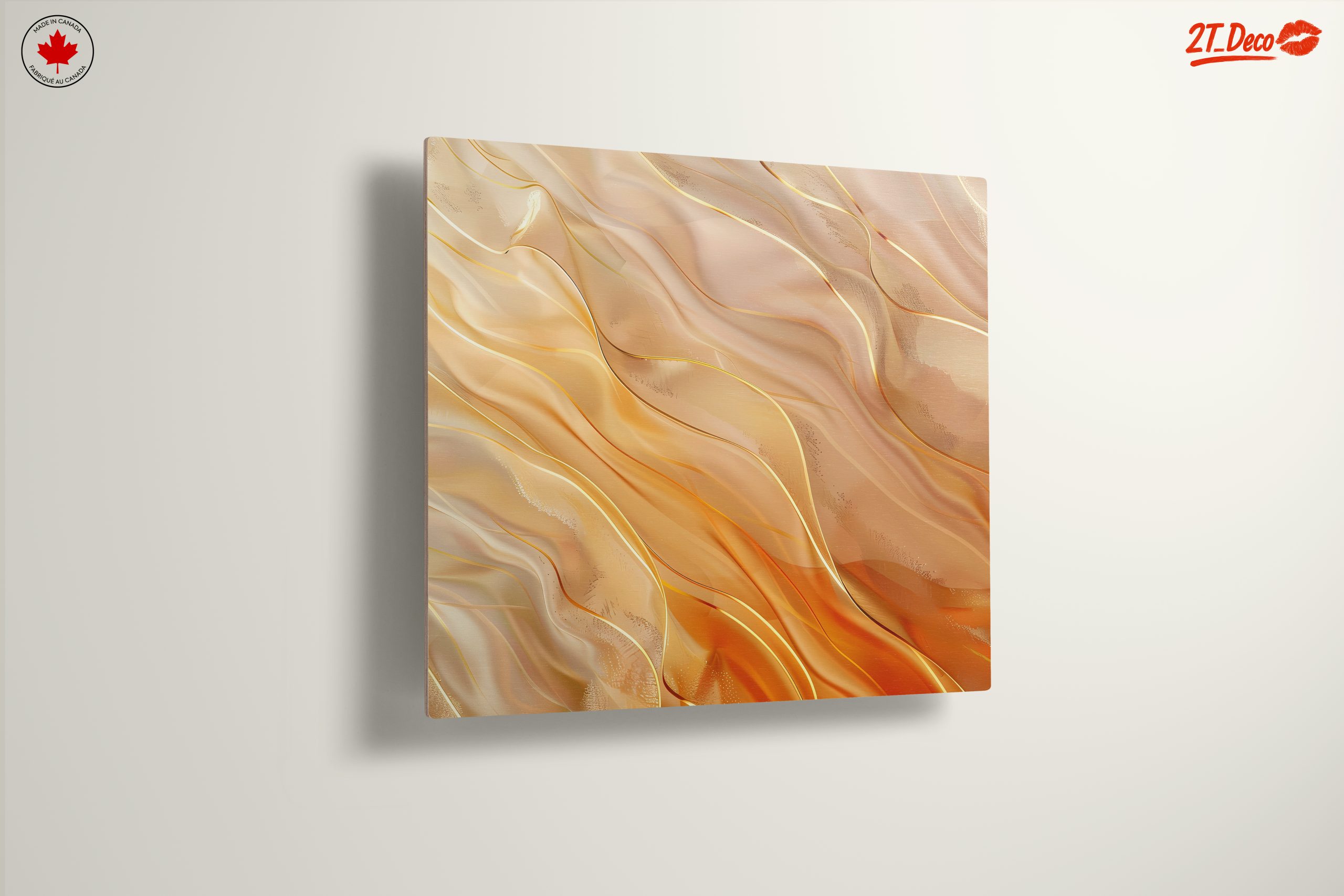 Elegant Abstract Waves in Warm Tones - Image 13