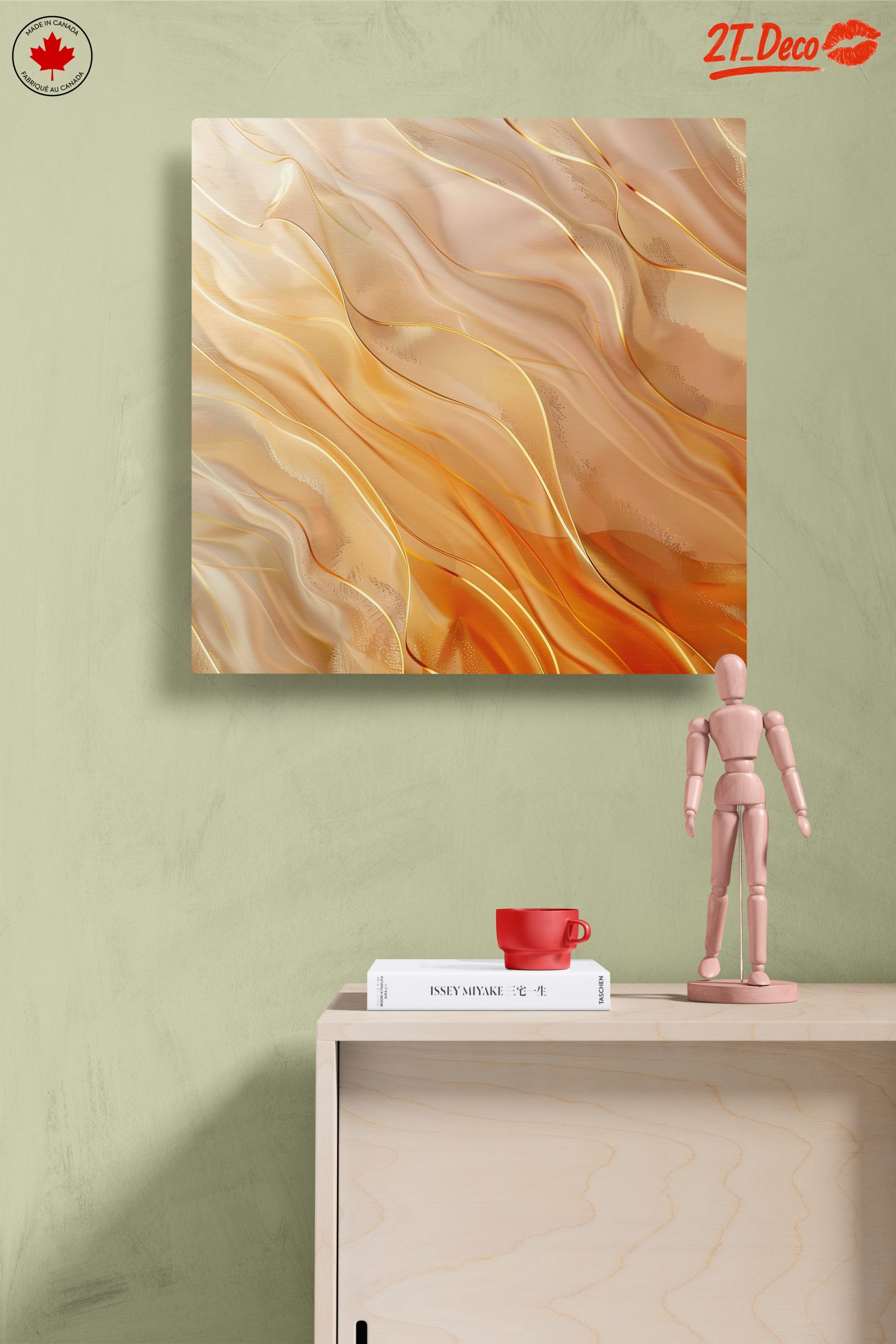 Elegant Abstract Waves in Warm Tones - Image 14