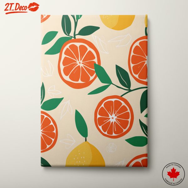 Vibrant Abstract Citrus Artwork