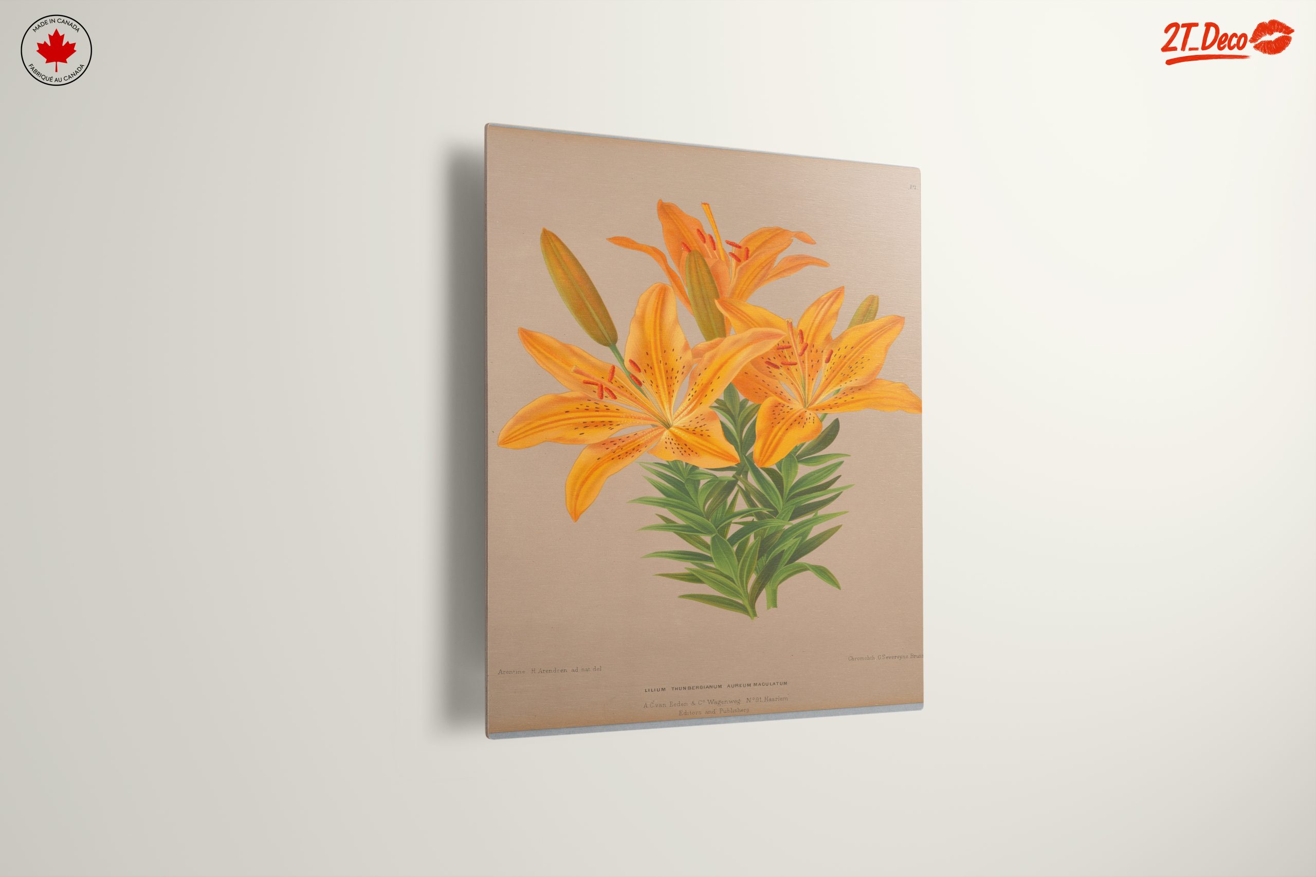 Vibrant Yellow Lily Botanical Art - Image 13