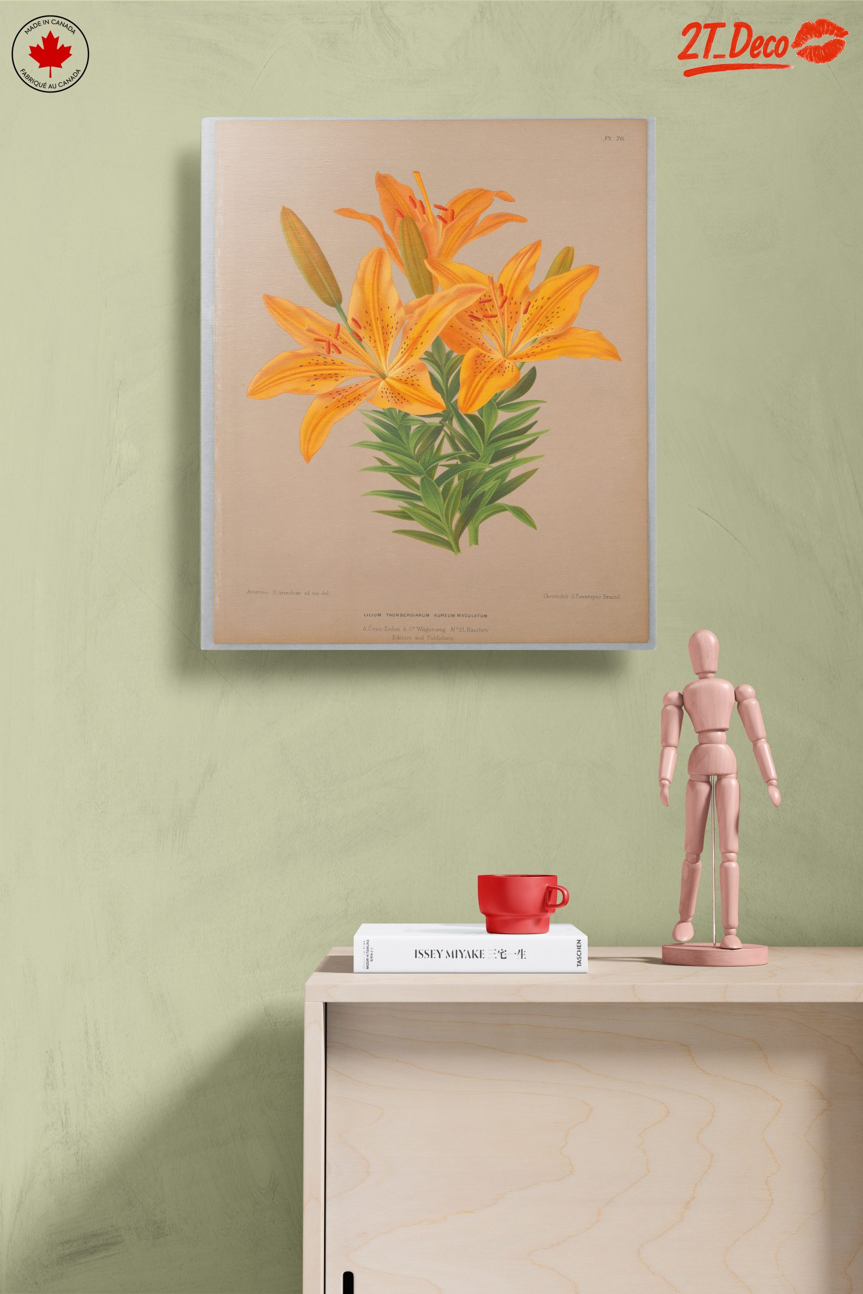 Vibrant Yellow Lily Botanical Art - Image 14