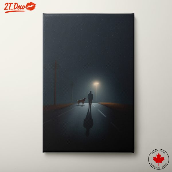Night Walk with Dog Artwork