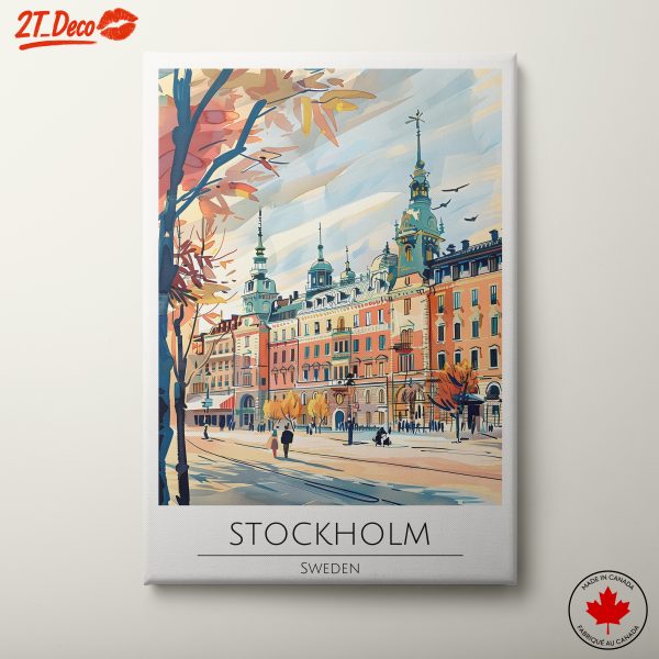 Artistic Cityscape of Stockholm