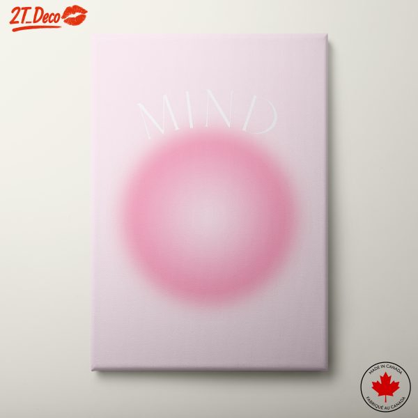 Soft Pink Minimalist Typography Art
